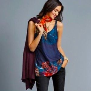 Cabi - Floral Double Strap Tank Top Floral Bohemian